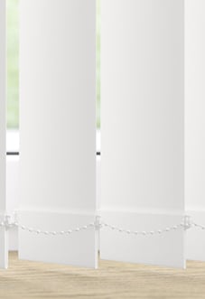 Trinity (Blackout), Cotton White - Vertical Blind Slats